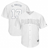 Padres 13 Manny Machado El Ministro White 2019 Players' Weekend Player Jersey Dzhi,baseball caps,new era cap wholesale,wholesale hats